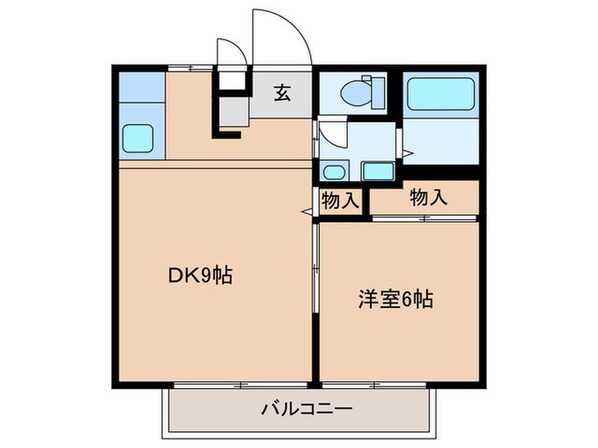 加藤ハイツ　Ｂ棟の物件間取画像